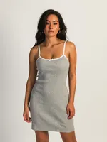 HARLOW SKYE MELANGE DRESS - HEATHER GREY