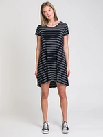 HARLOW LEIGH STRIPE TEE DRESS - CLEARANCE