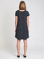 HARLOW LEIGH STRIPE TEE DRESS - CLEARANCE