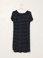 HARLOW LEIGH STRIPE TEE DRESS - CLEARANCE