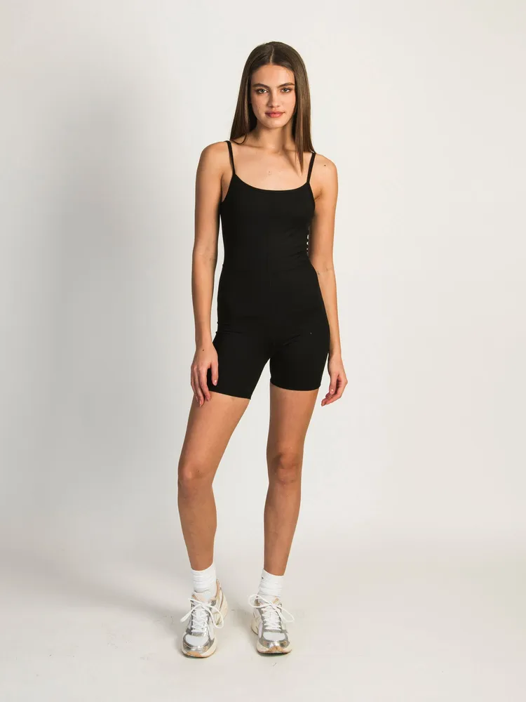 HARLOW RUBY SHORT ROMPER - BLACK