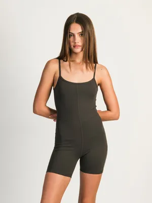 HARLOW RUBY SHORT ROMPER - CHARCOAL