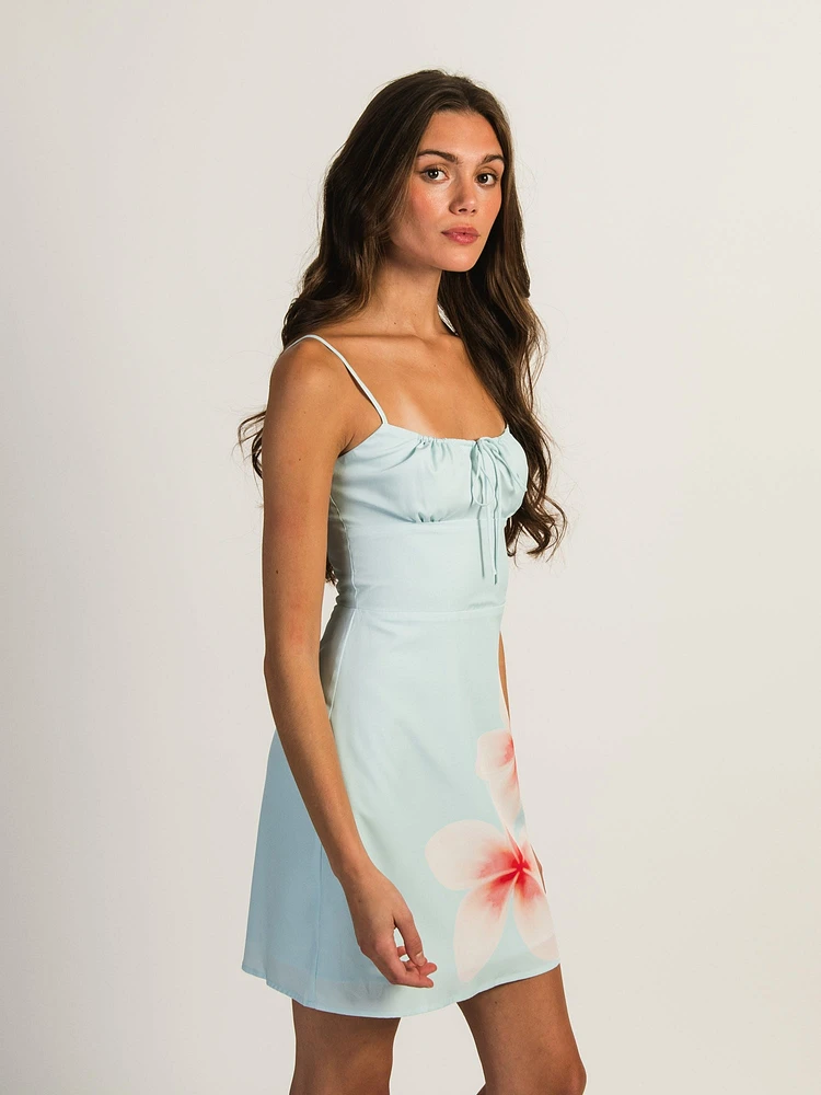 ROBE COURTE HARLOW VALERIE – BLEU CLAIR