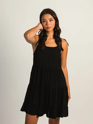 ROBE VOLANTÉE HARLOW – NOIR