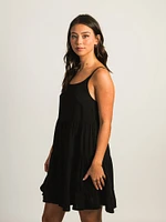 HARLOW TIERED DRESS - BLACK