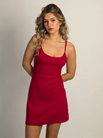 HARLOW SOFIA DRESS - PORT RED