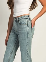 JEAN DROIT TAILLE MI-HAUTE HARLOW - DÉLAVAGE LÉGER