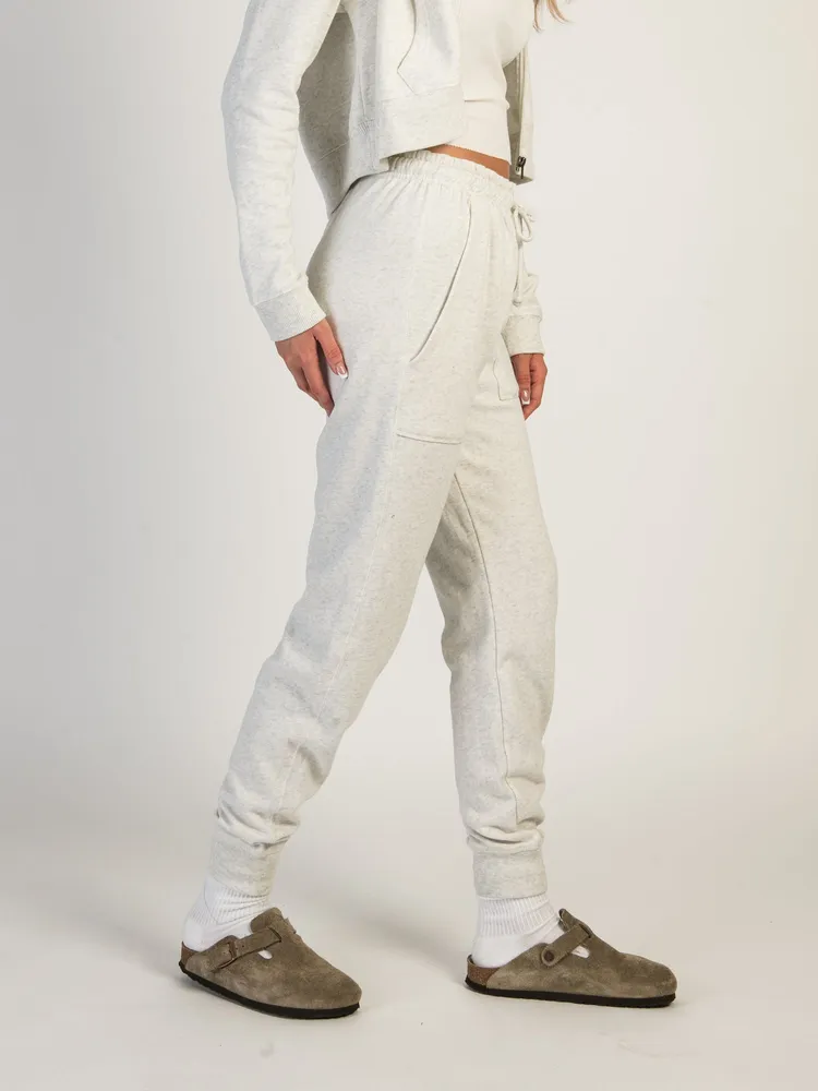 HARLOW HIGH RISE FLEECE MELANGE JOGGER