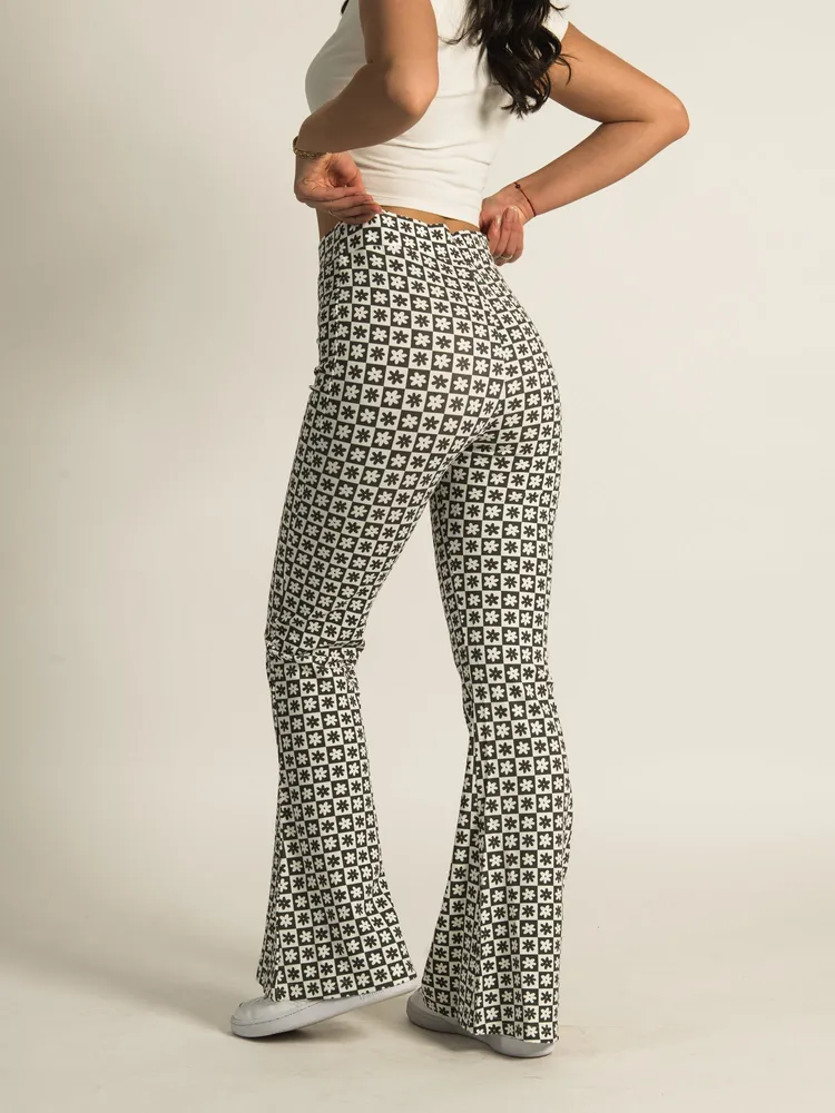 HARLOW HIGHRISE PRINT FLARE PANT