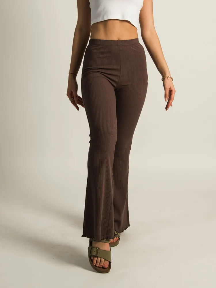 Low Rise Knit Flare Pants