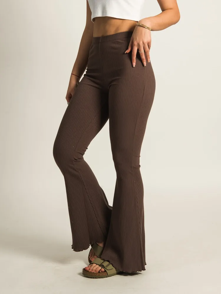 HARLOW RIBBED FLARE PANT