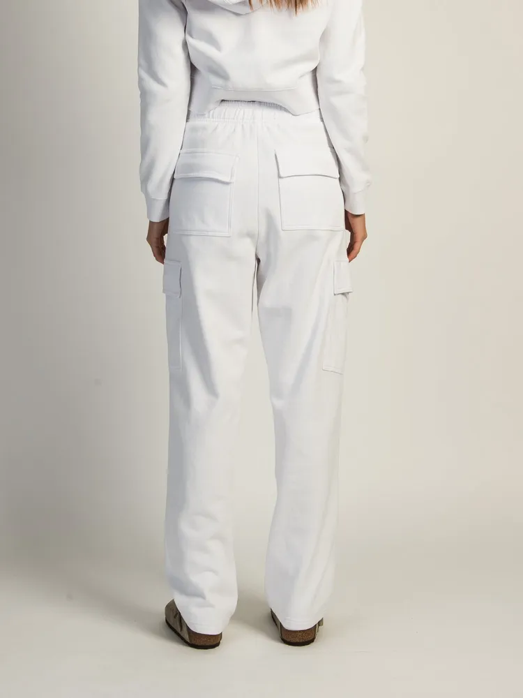 HARLOW ANDI CARGO SWEATPANTS - WHITE