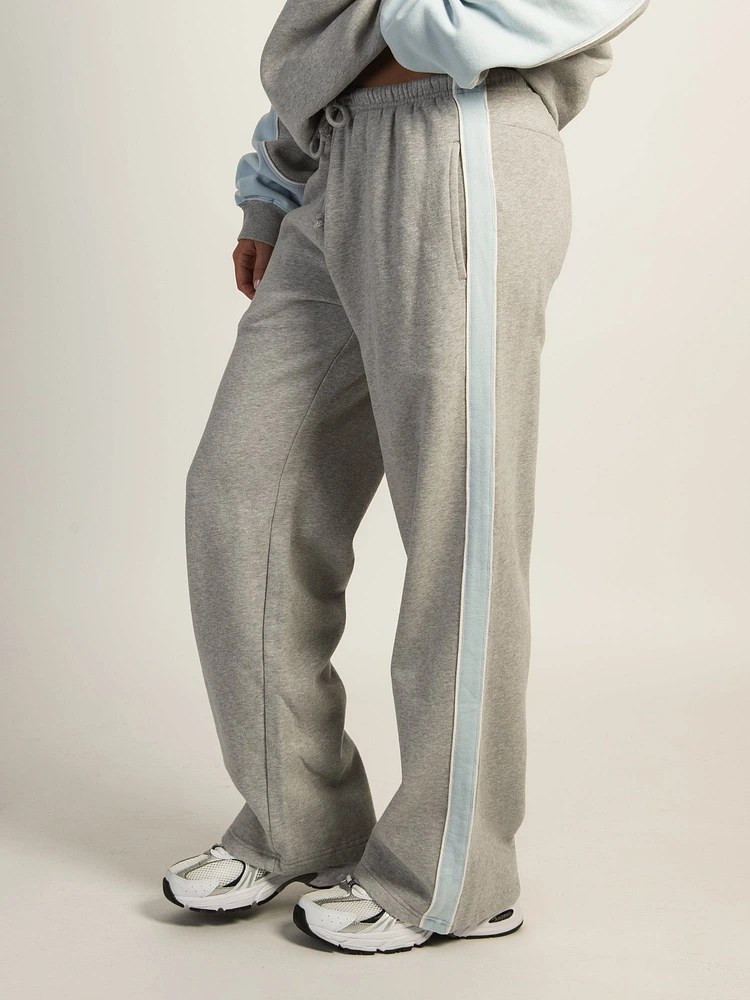 SWEATPANT JAMBE DROITE HARLOW ROXY – GRIS CHINÉ