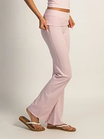 HARLOW GIA FOLDOVER PANT - LIGHT PINK