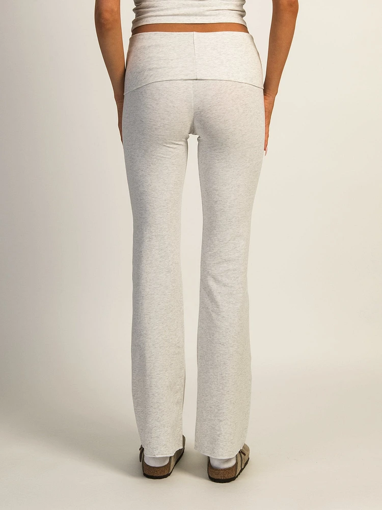 PANTALON HARLOW GIA FOLDOVER MELANGE - CLOUD