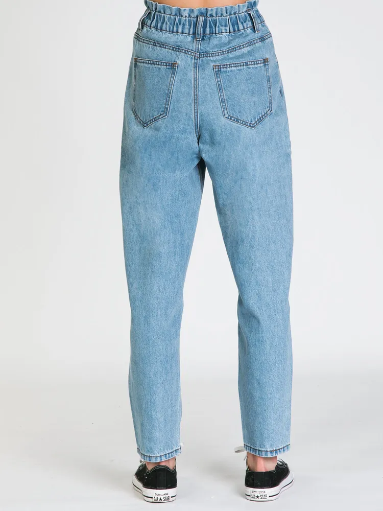 PANTALON PAPERBAG TAILLE HAUTE POUR FEMMES