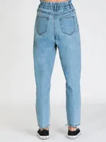 PANTALON PAPERBAG TAILLE HAUTE POUR FEMMES