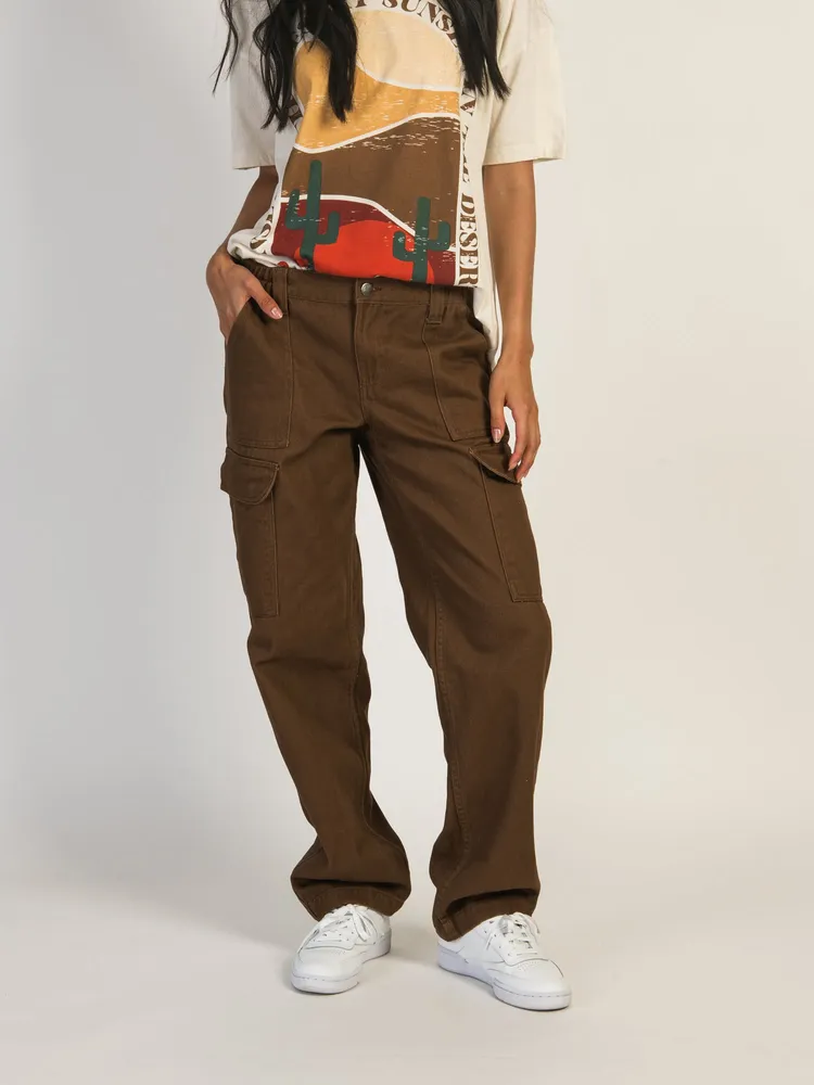 Boathouse HARLOW LOW RISE CARGO PANT - CHOCOLATE