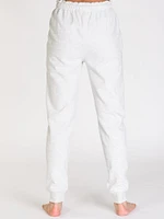 HARLOW HIGH RISE FLEECE JOGGER - CLEARANCE