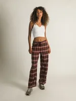 HARLOW NORA WIDELEG FLANNEL PANTS - CLEARANCE