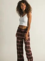 HARLOW NORA WIDELEG FLANNEL PANTS - CLEARANCE