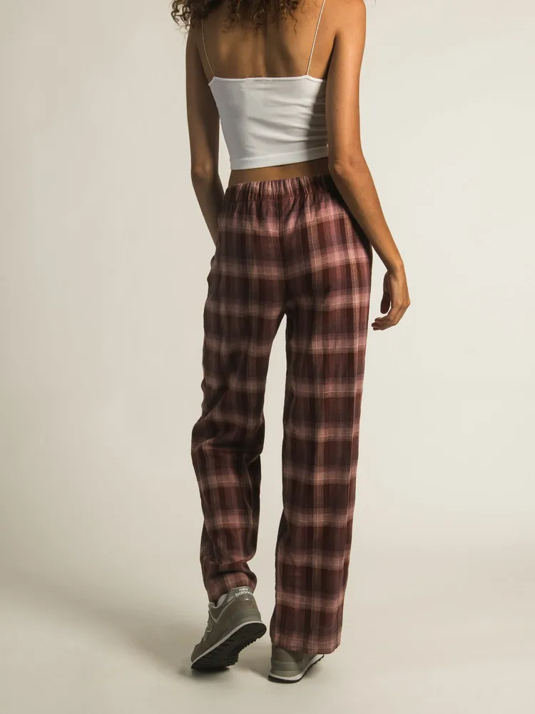 HARLOW NORA WIDELEG FLANNEL PANTS - CLEARANCE