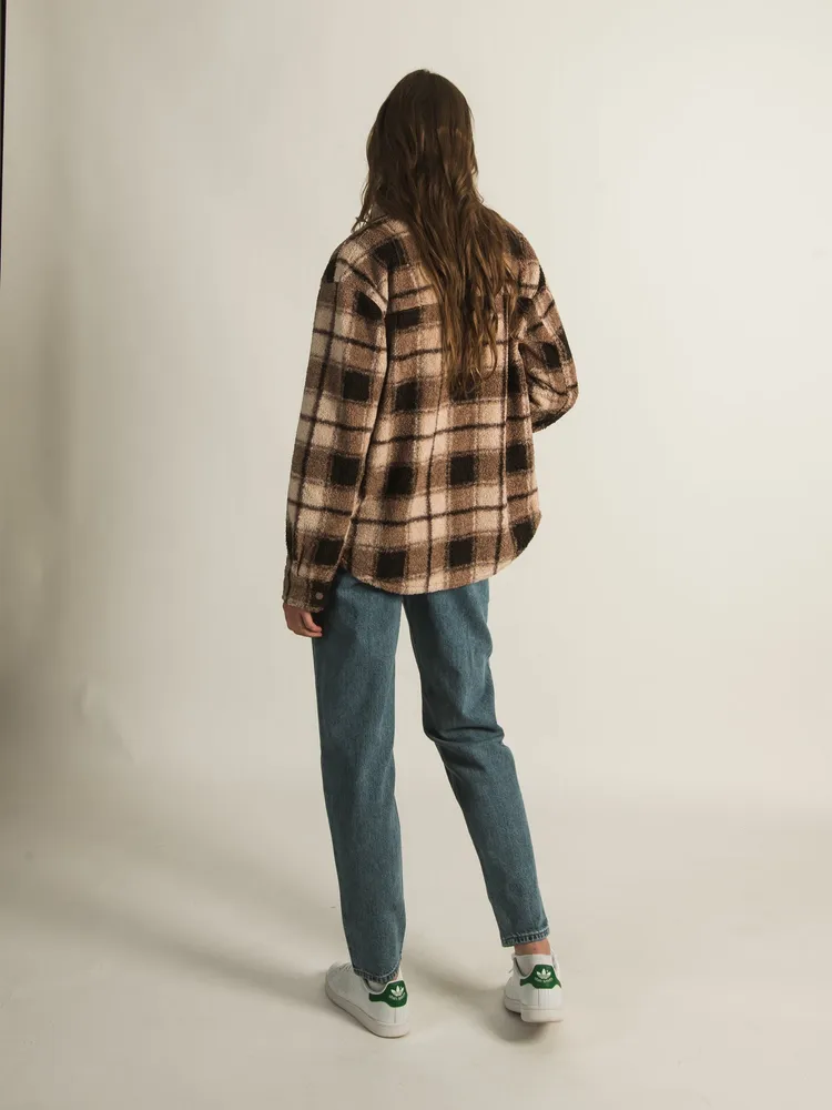 HARLOW PLAID LOOPER SHIRT JACKET