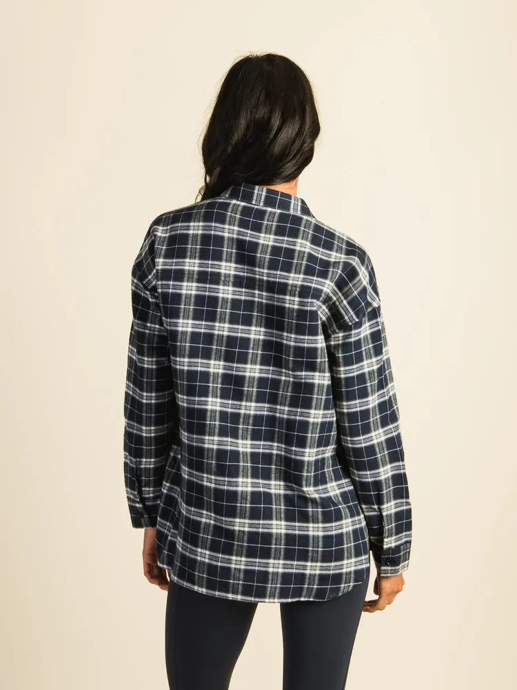 HARLOW CAROLINA FLANNEL SHIRT - NAVY