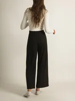 HARLOW RIBBED WIDE LEG PANTS - CLEARANCE