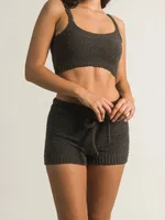 HARLOW FUZZY BIKER SHORT - CLEARANCE