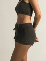 HARLOW FUZZY BIKER SHORT - CLEARANCE