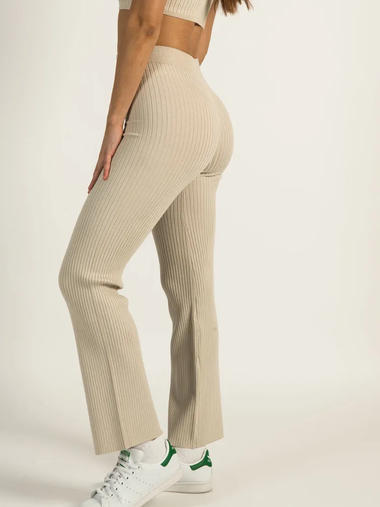 HARLOW RIBBED FLARE PANT