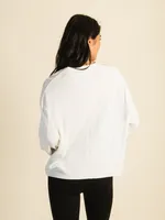 HARLOW WINNIE WAFFLE LONG SLEEVE - WHITE