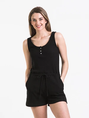 HARLOW HENLEY WAFFLE ROMPER