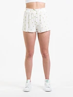 HARLOW POINTELLE RUFFLE DITSY SHORT - CLEARANCE