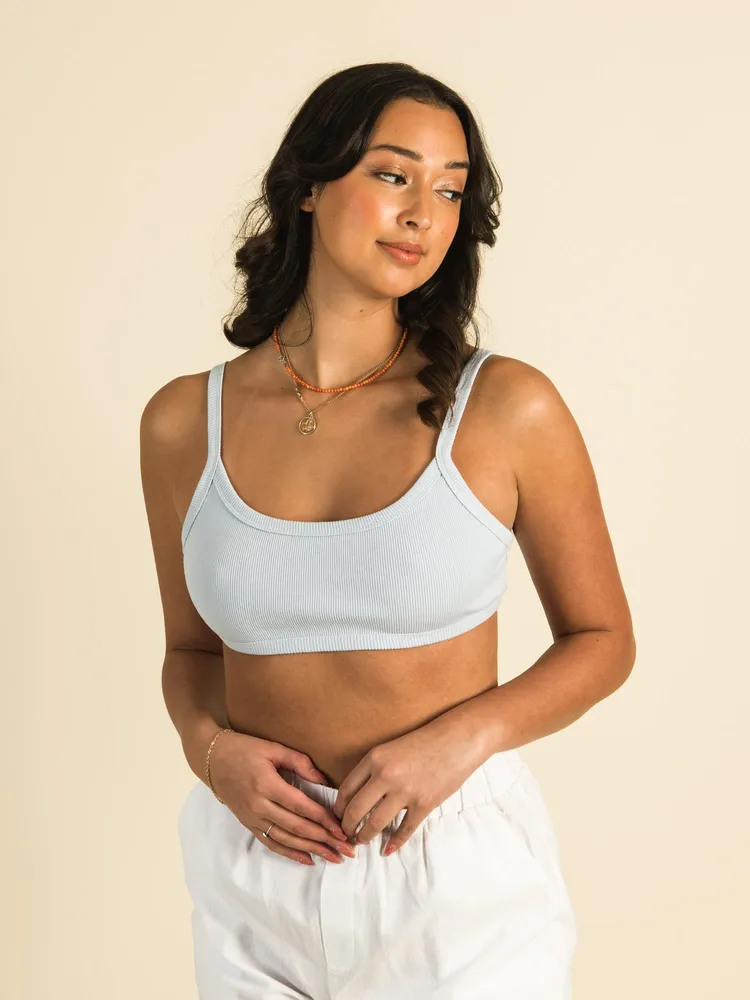 Snap Henley Ribbed Bralette