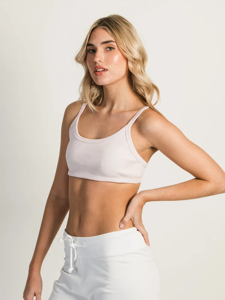 HARLOW RIBBED OPEN BACK BRALETTE