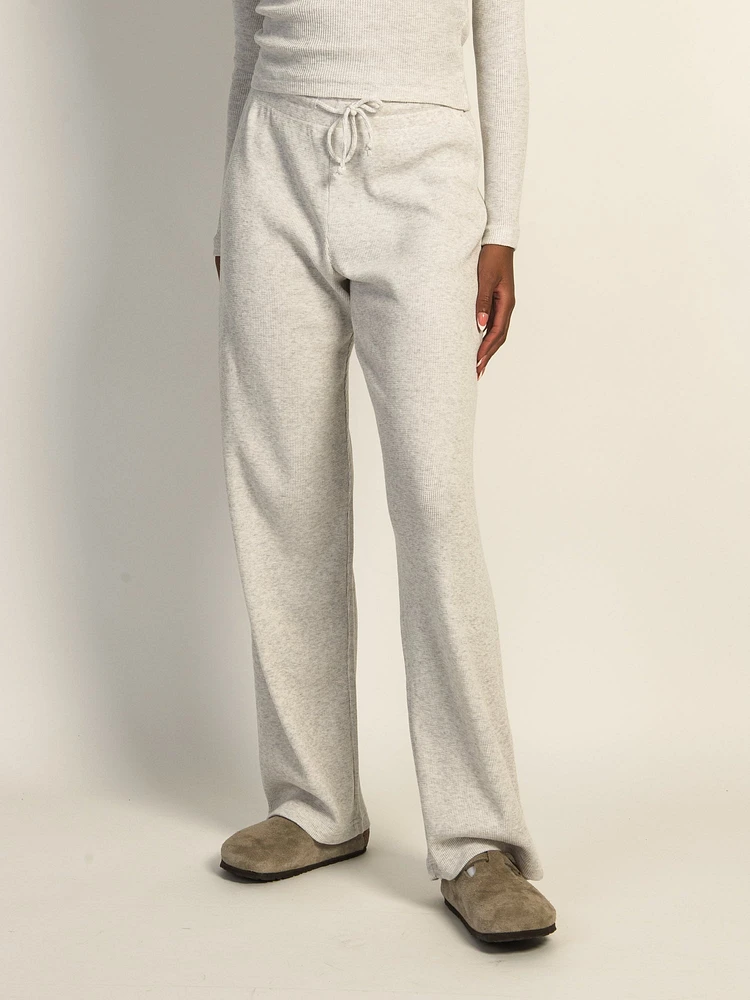 HARLOW WINNIE MELANGE LOUNGE PANT - CLOUD