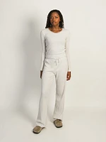 HARLOW WINNIE MELANGE LOUNGE PANT - CLOUD