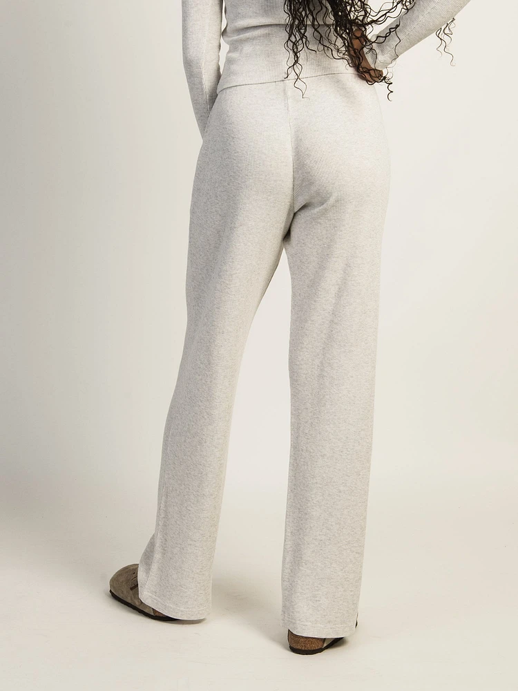 HARLOW WINNIE MELANGE LOUNGE PANT - CLOUD