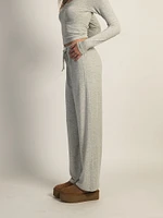 HARLOW MOLLY MELANGE LOUNGE PANT - HEATHER GREY