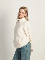 HARLOW TEDDY SHERPA QUARTER ZIP