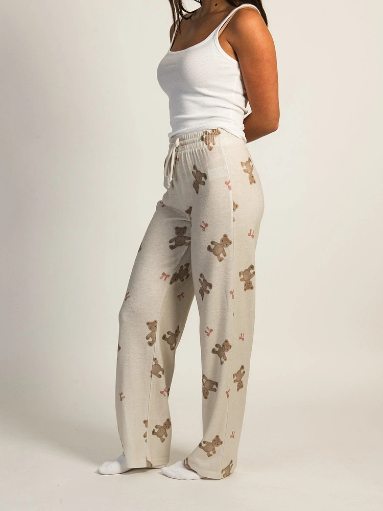 HARLOW HOLIDAY PRINT PANT - OFF WHITE