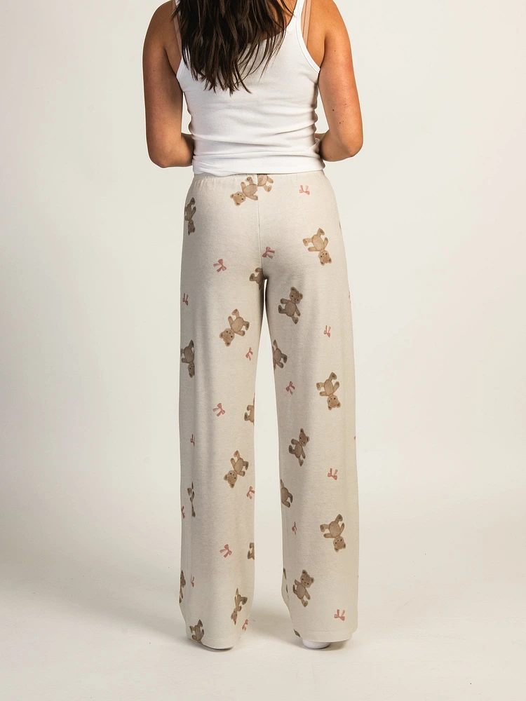 HARLOW HOLIDAY PRINT PANT - OFF WHITE