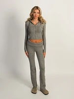 PANTALON ÉVASÉ HARLOW BROOKE -GRIS CHINÉ