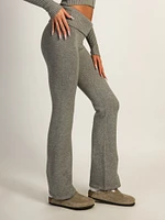 PANTALON ÉVASÉ HARLOW BROOKE -GRIS CHINÉ