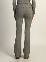 HARLOW BROOKE FLARE PANT - HEATHER GREY