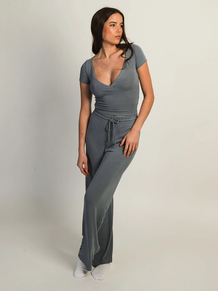 HARLOW MOLLY LOUNGE PANT - BLEU DENIM