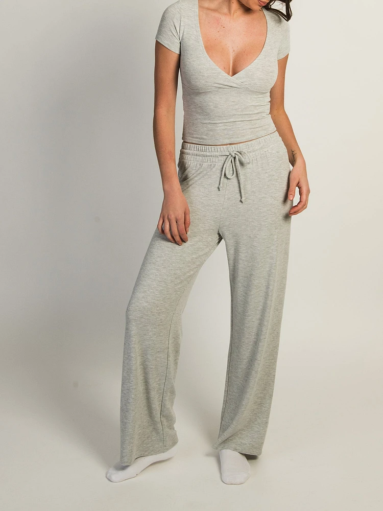 HARLOW MOLLY LOUNGE PANT - GRIS CHINÉ