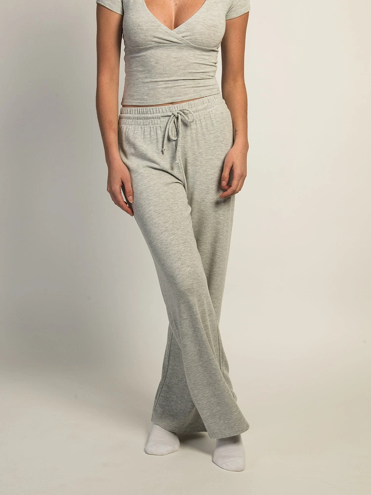 HARLOW MOLLY LOUNGE PANT - HEATHER GREY